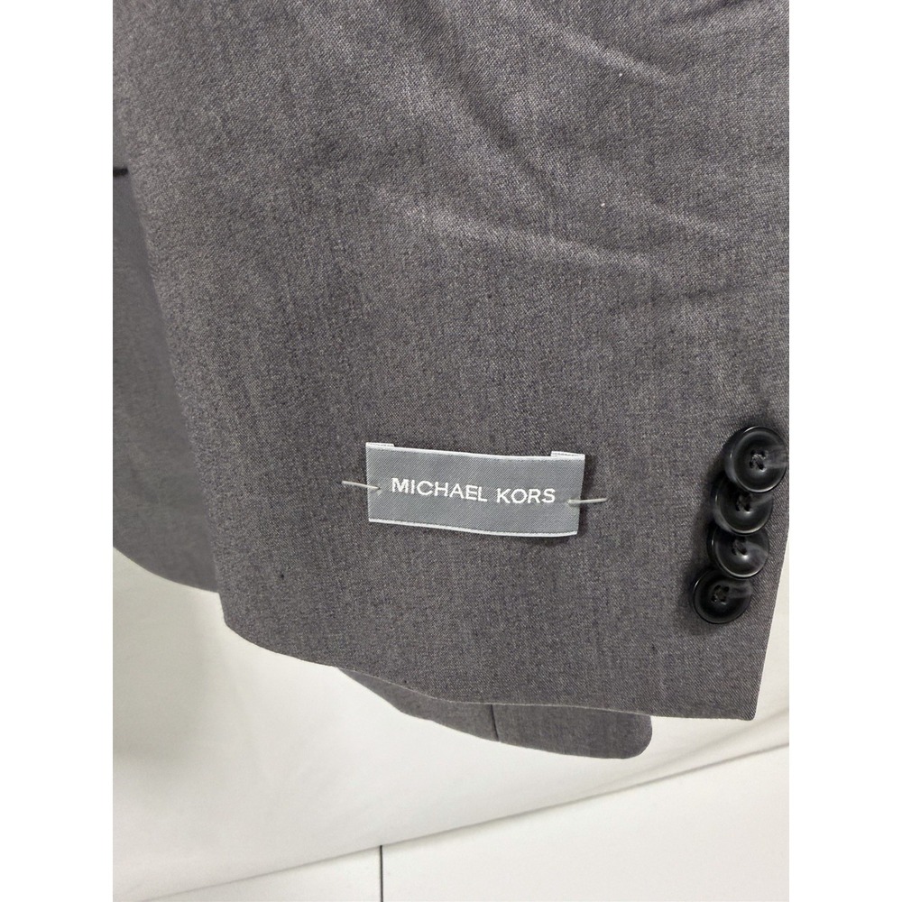 Michael Kors Men's Suit Jacket Grey 44 R Designer 2 Button Suit Jacket Classy - Picture 2 of 10